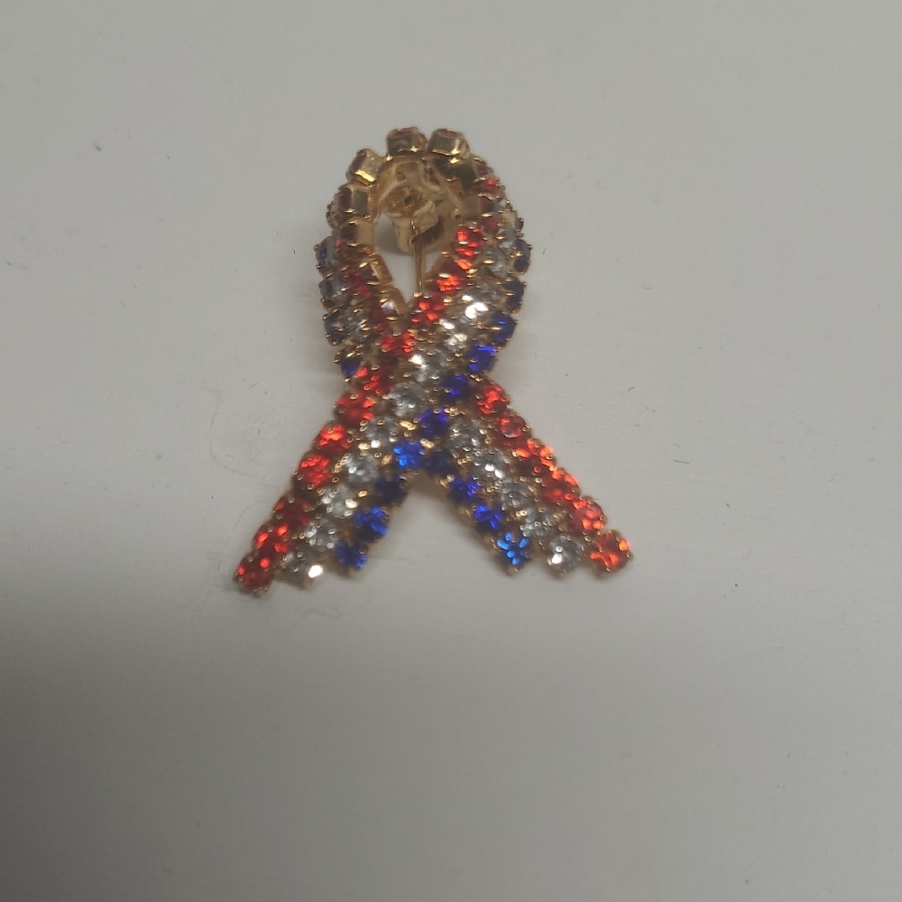 Elegant Multicolor Ribbon Brooch